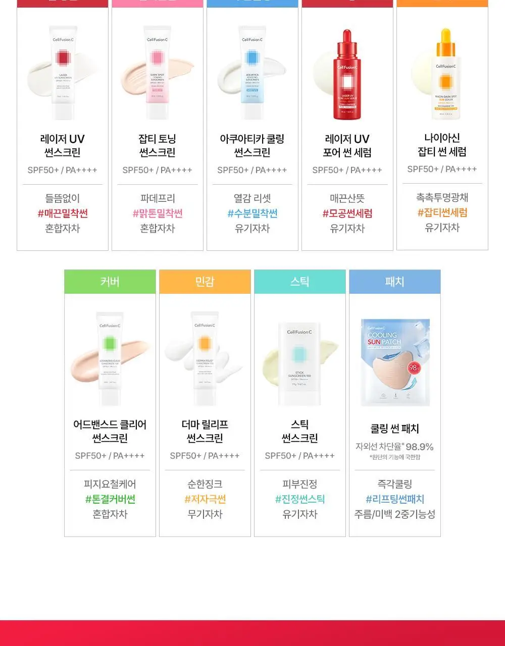 [맑은톤밀착썬/조앤프렌즈 콜라보] 셀퓨전씨 잡티 토닝 썬스크린 35ml 더블 기획 (+10ml+조앤프렌즈 캡 키링) 상세페이지 42